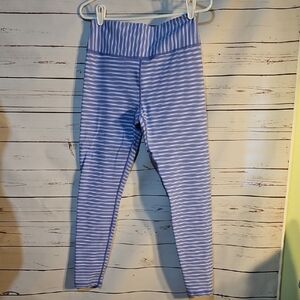 Glyder  Striped Blue and White‎ Leggings